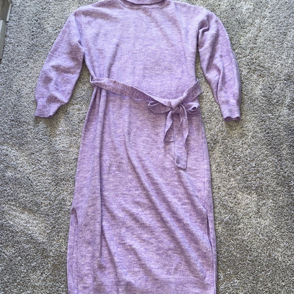 FRNCH Lavender Long Sleeve Dress